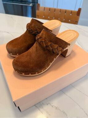 Loeffler Randall Merril Suede Mule In Cacao size 6.5